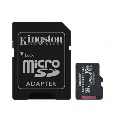 Kingston Industrial/micro SDHC/16GB/UHS-I U3 / Class 10/+ Adaptér