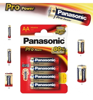 Alkalická baterie AA Panasonic Pro Power LR6 4ks