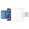 Samsung/SDXC/256GB/USB 3.0/USB-A/Class 10/+ Adaptér/Modrá