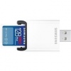 Samsung/SDXC/128GB/USB 3.0/USB-A/Class 10/+ Adaptér/Modrá