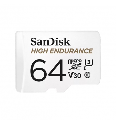 SanDisk High Endurance/micro SDXC/64GB/UHS-I U3 / Class 10/+ Adaptér