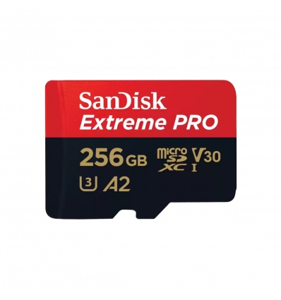 SanDisk Extreme PRO/micro SDXC/256GB/UHS-I U3 / Class 10/+ Adaptér