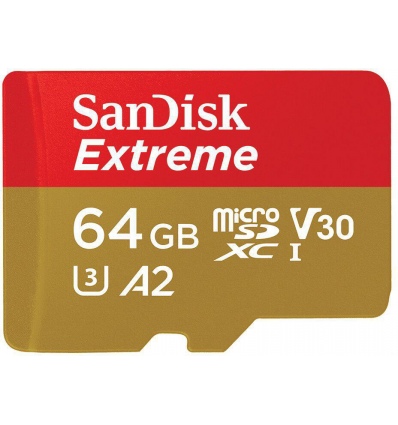 SanDisk Extreme/micro SDXC/64GB/UHS-I U3 / Class 10/+ Adaptér