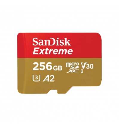 SanDisk Extreme/micro SDXC/256GB/UHS-I U3 / Class 10/+ Adaptér