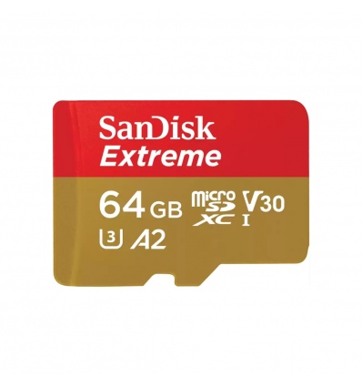 SanDisk Extreme/micro SDXC/64GB/UHS-I U3 / Class 10/+ Adaptér