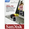 SanDisk Ultra Fit/128GB/USB 3.1/USB-A/Černá