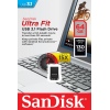 SanDisk Ultra Fit/64GB/USB 3.1/USB-A/Černá