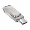 SanDisk Ultra Dual Drive Luxe/512GB/USB 3.0/USB-A + USB-C/Stříbrná