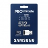 Samsung PRO Ultimate/micro SDXC/512GB/UHS-I U3 / Class 10/+ Adaptér/Modrá