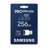 Samsung PRO Ultimate/micro SDXC/256GB/UHS-I U3 / Class 10/+ Adaptér/Modrá