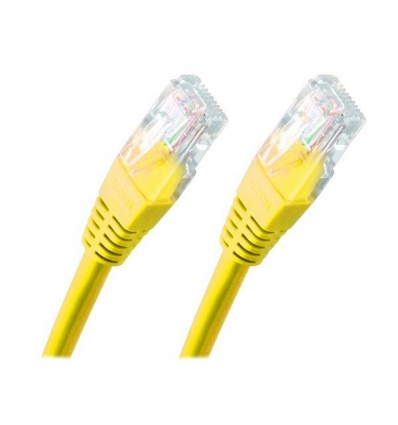 XtendLan Patch kabel Cat 5e UTP 0,5m - žlutý