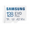 Samsung EVO Plus/micro SDXC/128GB/UHS-I U3 / Class 10/+ Adaptér/Bílá