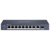 Hikvision DS-3E0510HP-E - full Gb switch 8x PoE (2x HI-PoE), 1x uplink RJ-45 + 1x uplink SFP, 110W, dosah až 300m