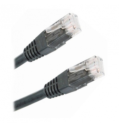 XtendLan Patch kabel Cat 5e UTP 0,5m - černý