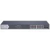 Hikvision DS-3E1518P-SI - Smart managed switch 16x Gb PoE + 2x Gb SFP Uplink, 225W, Super PoE - dosah až 300m