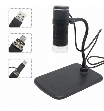 W-Star Digitální mikroskop WSAN104, 1000x, přísvit stojan černá Android, Win, Mac
