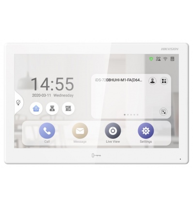 Hikvision DS-KH9510-WTE1(B) - 10" IP bytový dotykový Android monitor Wi-Fi PoE