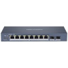 Hikvision DS-3E1510P-SI - Smart managed switch 8x Gb PoE + 2x Gb SFP Uplink, 110W, Super PoE - dosah až 300m