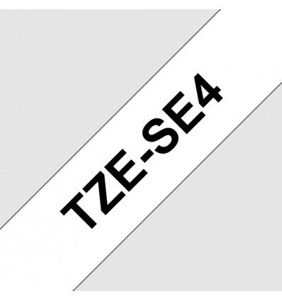 TZE-SE4, bílá / černá - security tape