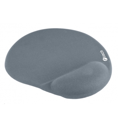 Podložka pod myš gelová C-TECH MPG-03GR, šedá, 240x220mm