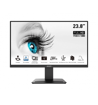 MSI Pro/MP2412/23,8"/VA/FHD/100Hz/1ms/Black/2R