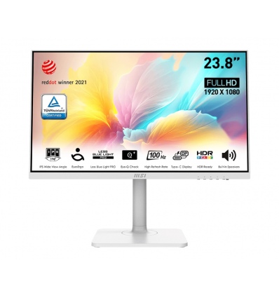 MSI Modern/MD2412PW/23,8"/IPS/FHD/100Hz/1ms/White/3R