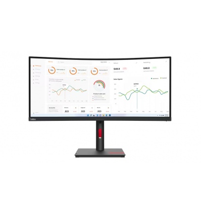 Lenovo ThinkVision/T34w-30/34"/VA/3440x1440/60Hz/6ms/Black/3R