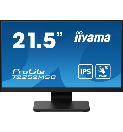 22" LCD iiyama T2252MSC-B2: IPS,FHD,10P,DP,HDMI