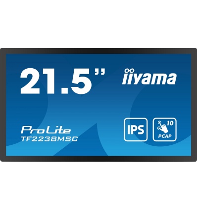 22" iiyama TF2238MSC-B1: PCAP,IPS,FHD,HDMI,DP