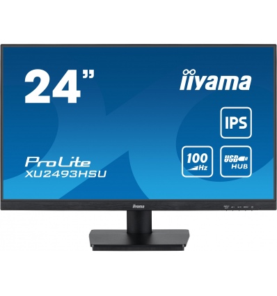 iiyama ProLite/XU2493HSU-B6/23,8"/IPS/FHD/100Hz/1ms/Black/3R