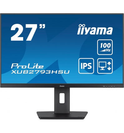 iiyama ProLite/XUB2793HSU-B6/27"/IPS/FHD/100Hz/1ms/Black/3R