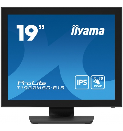 19" iiyama T1932MSC-B1S:IPS,SXGA,PCAP,HDMI,DP