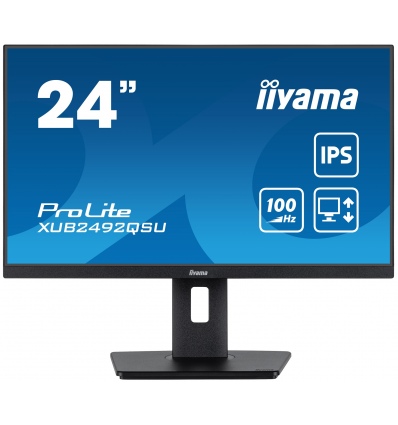 iiyama ProLite/XUB2492QSU-B1/23,8"/IPS/QHD/100Hz/0,5ms/Black/3R