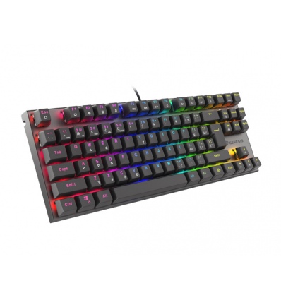 Genesis herní mechanická klávesnice THOR 303/TKL/RGB/Outemu Red/Drátová USB/CZ-SK layout/Černá