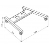 Vogel's PFT8530S pojízdný podstavec Connect-it Floor stříbrný