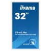 32" iiyama TF3239MSC-W1AG: AMVA, FullHD, capacitive, 12P, 500cd/m2, VGA, HDMI, DP, 24/7, IP54, černý