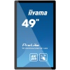 49" iiyama TF4939UHSC-B1AG: IPS, 4K, capacitive, 15P, 500cd/m2, VGA, HDMI, DP, 24/7, IP54, černý