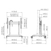 Vogel's RISE 5205 pojízdný podlahový lift 86", dvojitý, 887-1867 mm