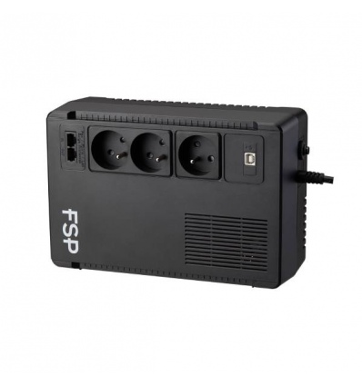 FSP UPS ECO 800 FR, 800 VA / 480 W, USB, RJ45, line interactive