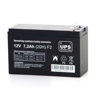 UPS baterie 12V 7,2Ah F2