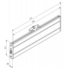 Vogel´s vodor. úchyt Connect -it PFB 3405, 515mm, stříbrný