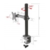 TB Monitor mount single arm TB-MO1 10-27", 10 kg VESA 100x100