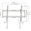 Držák Brateck LP72-46T pro TV 37"-80" 75kg polohovatelný nástěnný