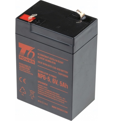 Akumulátor T6 Power NP6-5, 6V, 5Ah