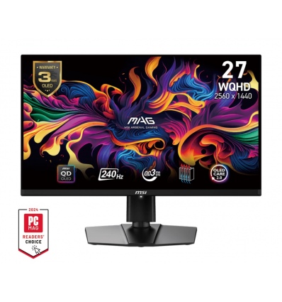 MSI MAG/271QPX E2/26,5"/QD-OLED/QHD/240Hz/0,03ms/Black/2R