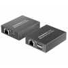 XtendLan CAT6 HDMI extender, vysílač+přijímač, 40m 4k/2k/1080p po jednom CAT6 kabelu, POC, přenos IR a USB (KVM)