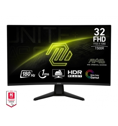 MSI MAG/32C6/31,5"/VA/FHD/180Hz/1ms/Black/2R