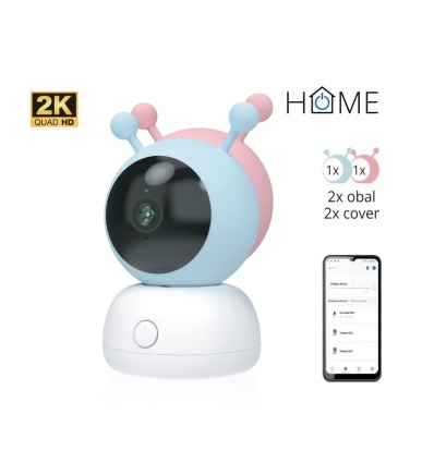 iGET HOME Camera CS2 Baby - WiFi 2K IP kamera a chůvička, noční vidění, audio, 2x obal, teplota