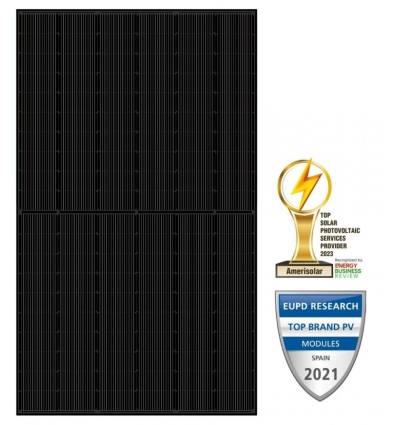 Solarmi solární panel Amerisolar Mono 480 Wp černý 120 článků, N-Type TOPCon