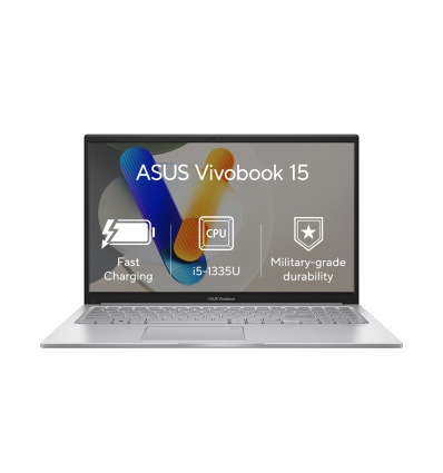 ASUS Vivobook 15/X1504VA/i5-1335U/15,6"/FHD/16GB/512GB SSD/Iris Xe/W11H/Silver/2R